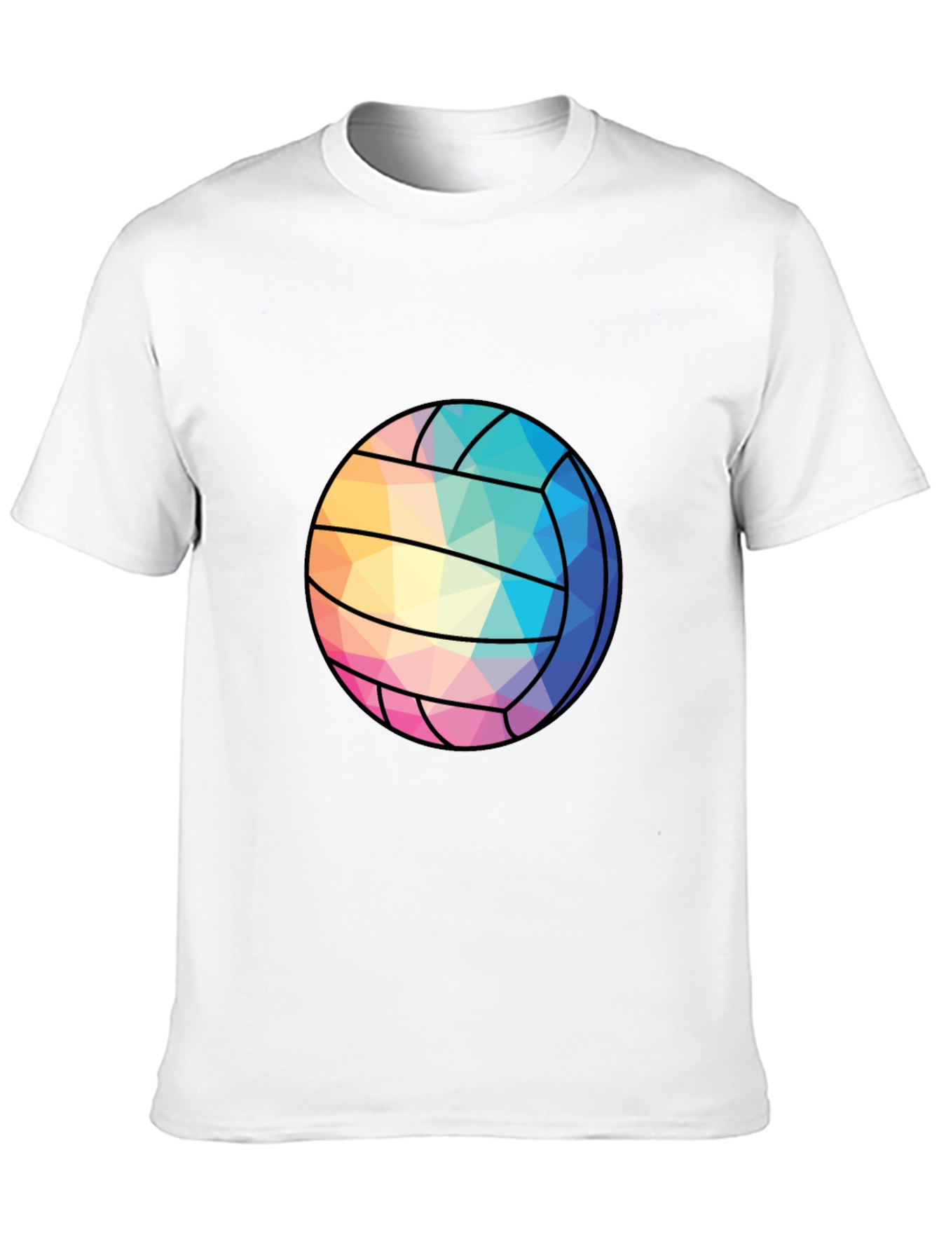 Geometric Volleyball Graphic Tee - Stylish Sportswear