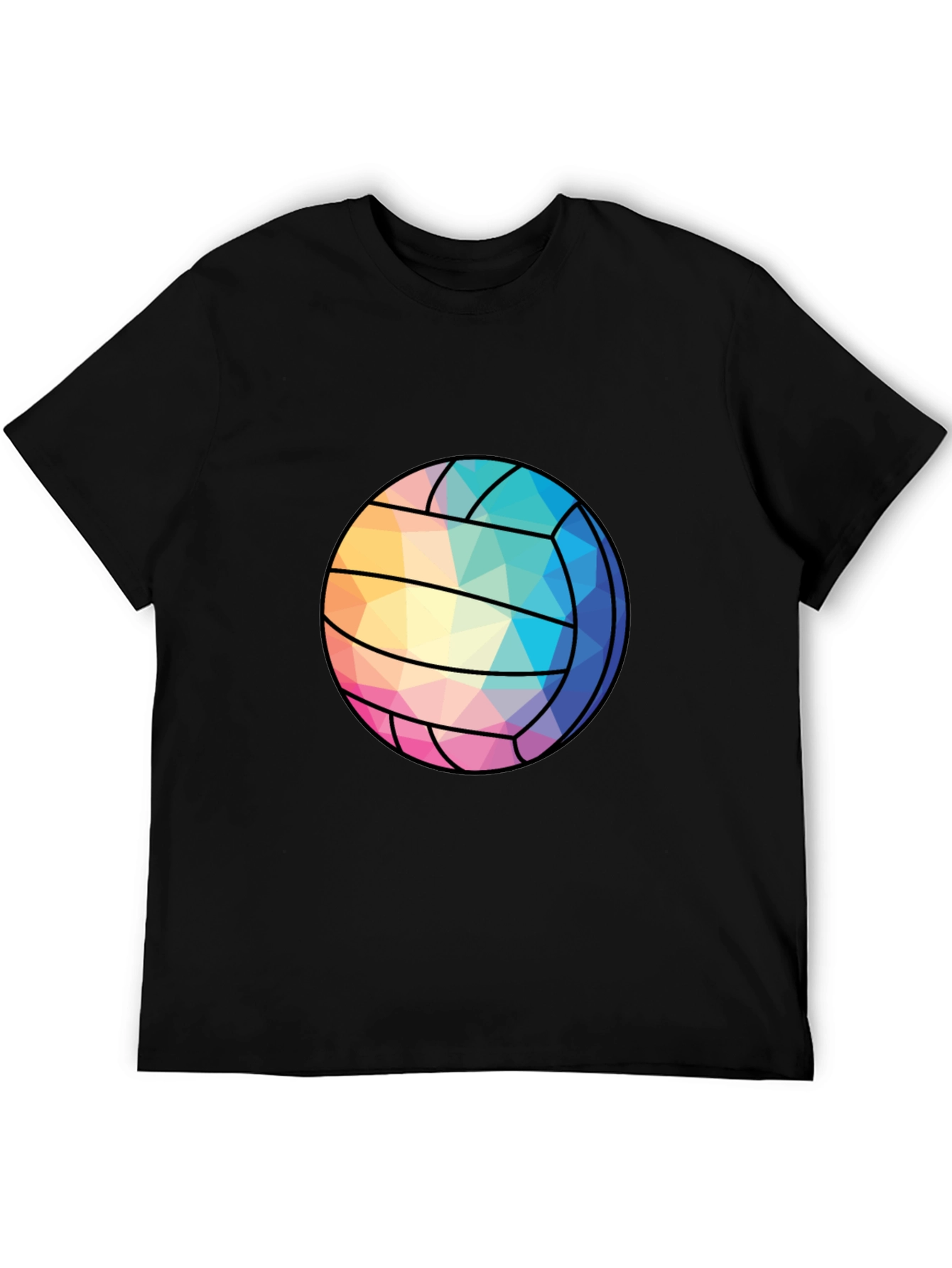 Geometric Volleyball Graphic Tee - Stylish Sportswear