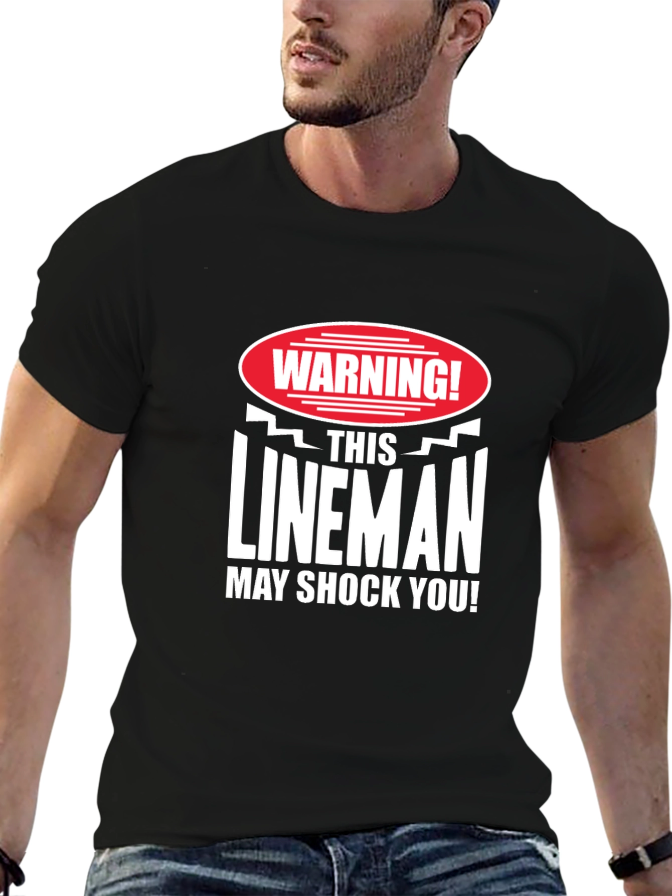 Warning Lineman May Shock You! T-Shirt