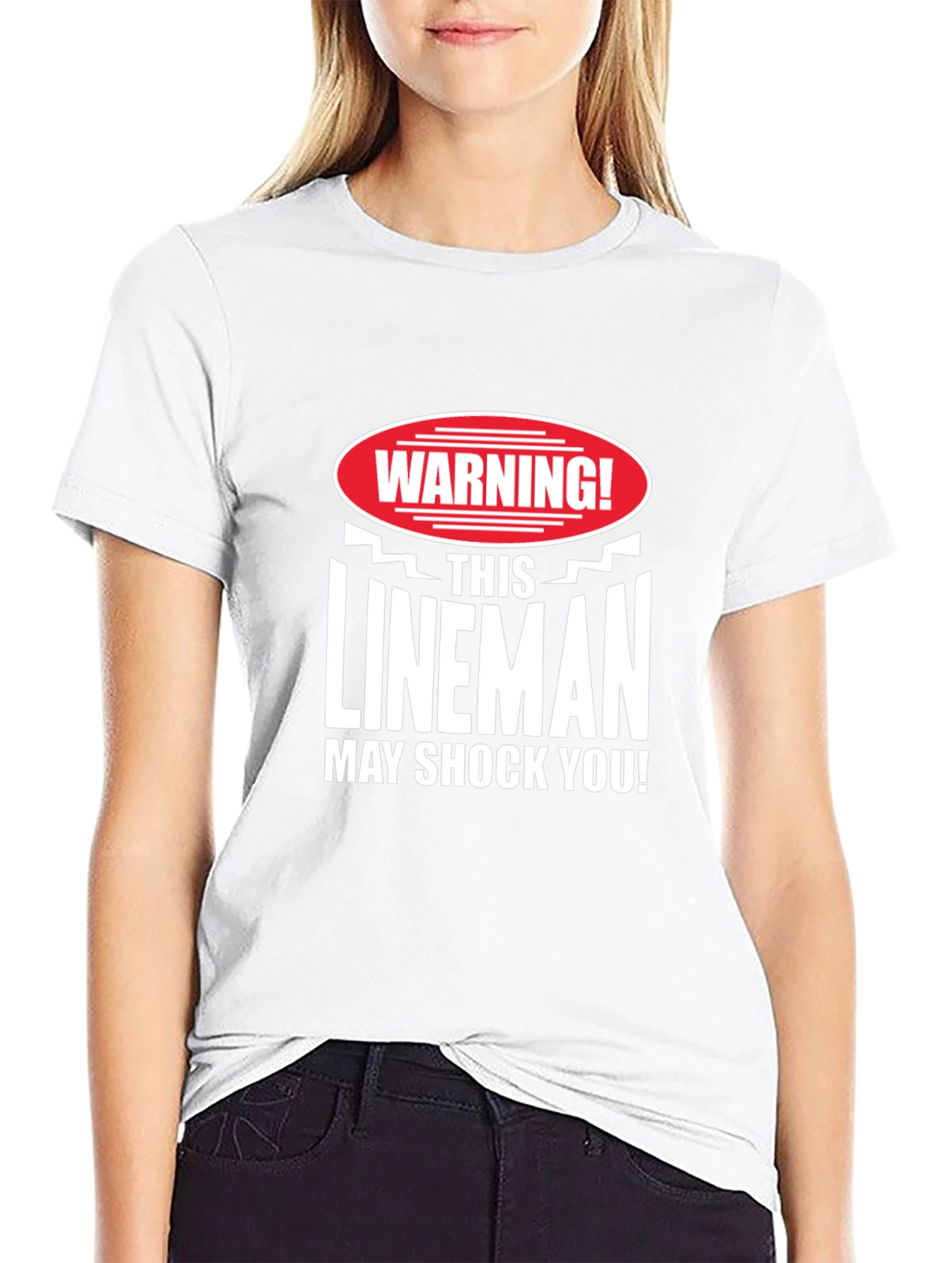 Warning Lineman May Shock You! T-Shirt