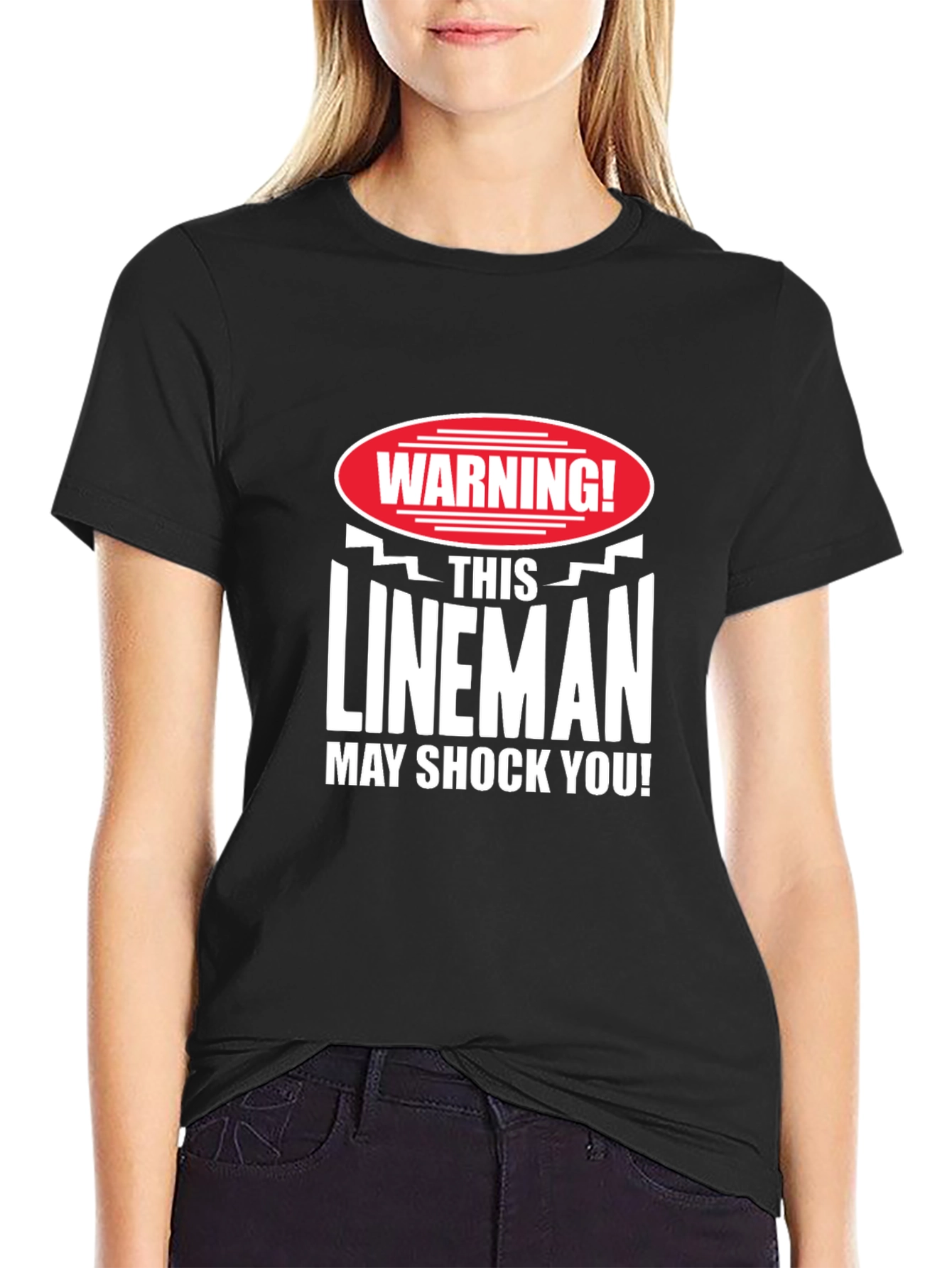 Warning Lineman May Shock You! T-Shirt