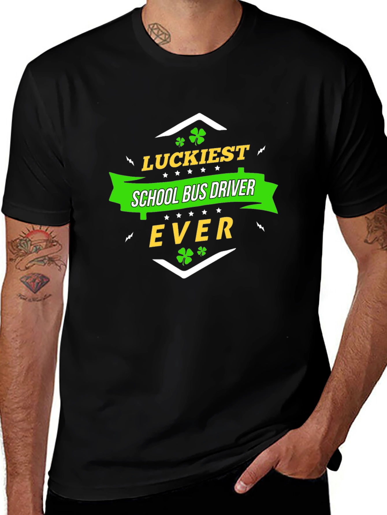Lucky School Bus Driver St. Patricks Day T-Shirt