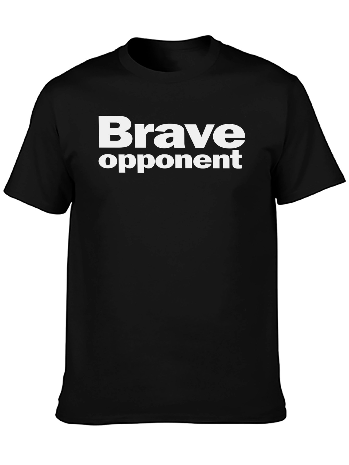 Brave Opponent Black Graphic T-Shirt