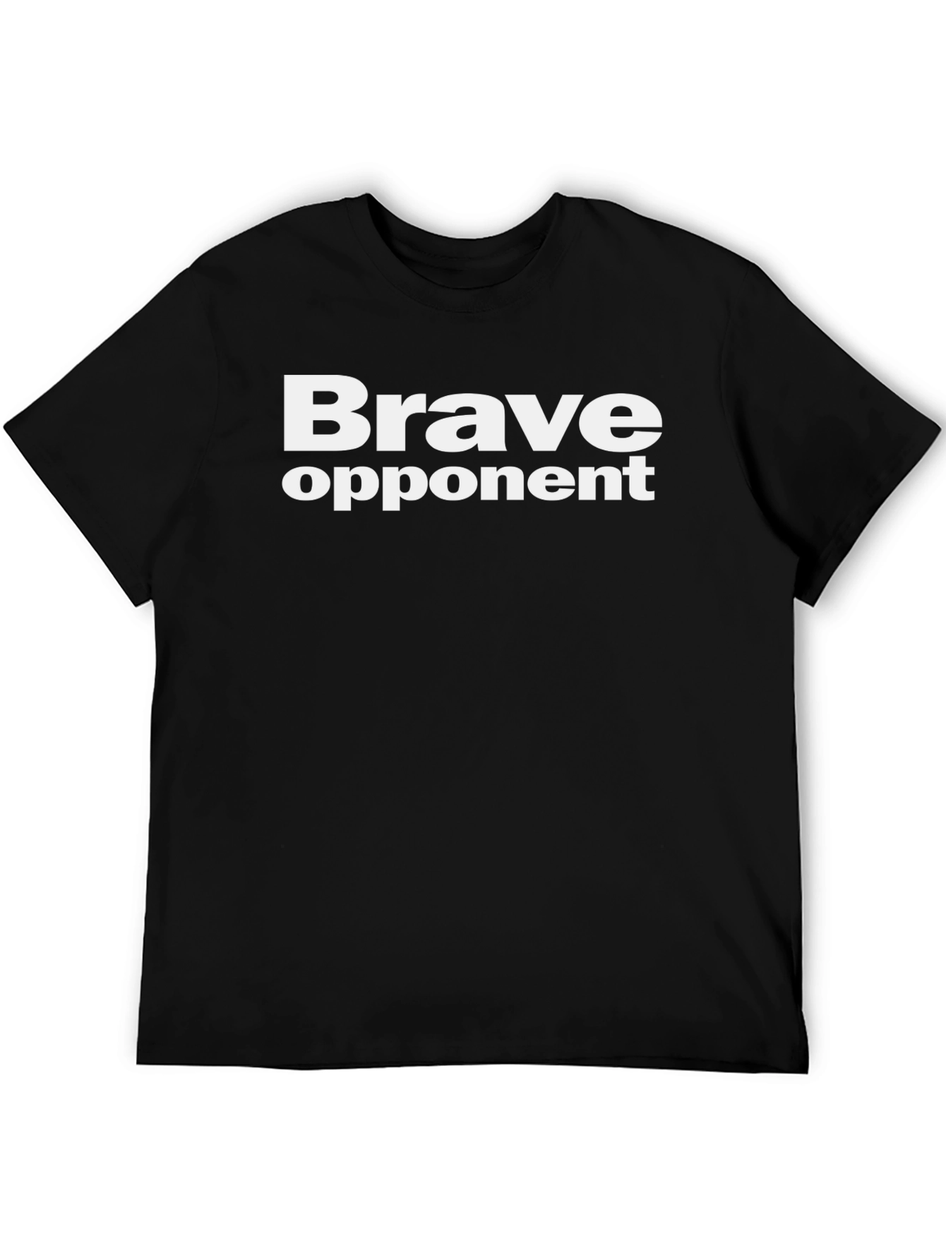 Brave Opponent Black Graphic T-Shirt