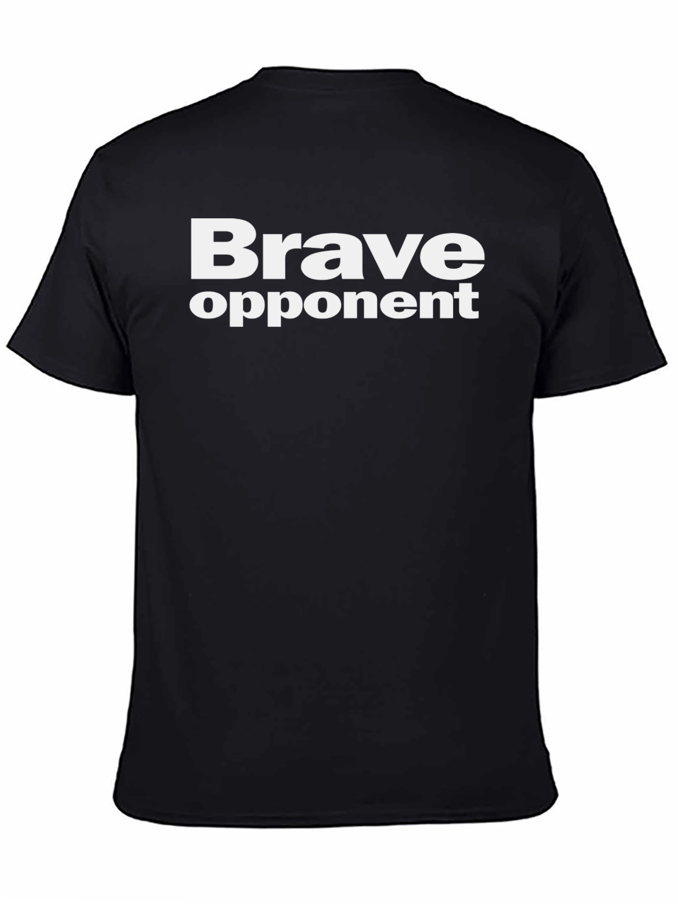 Brave Opponent Black Graphic T-Shirt
