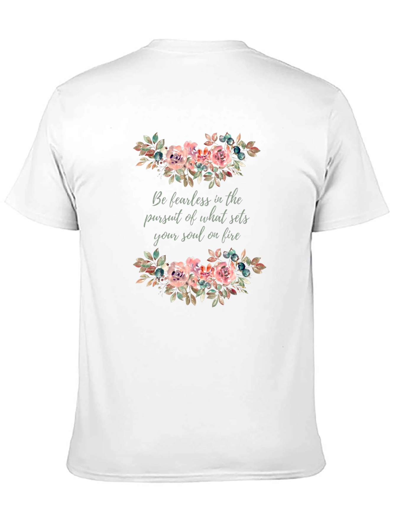Fearless Soul Floral Graphic T-Shirt