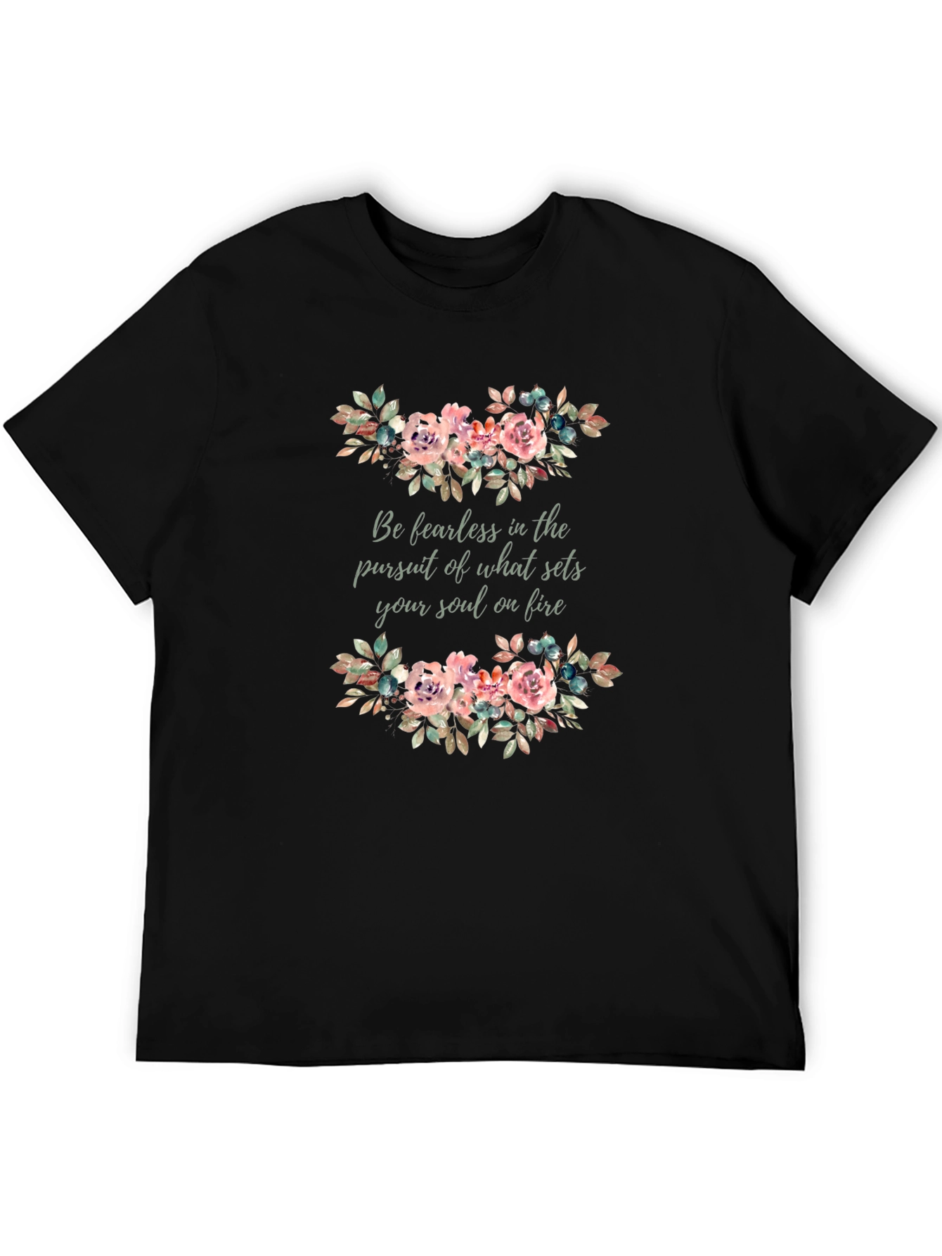 Fearless Soul Floral Graphic T-Shirt