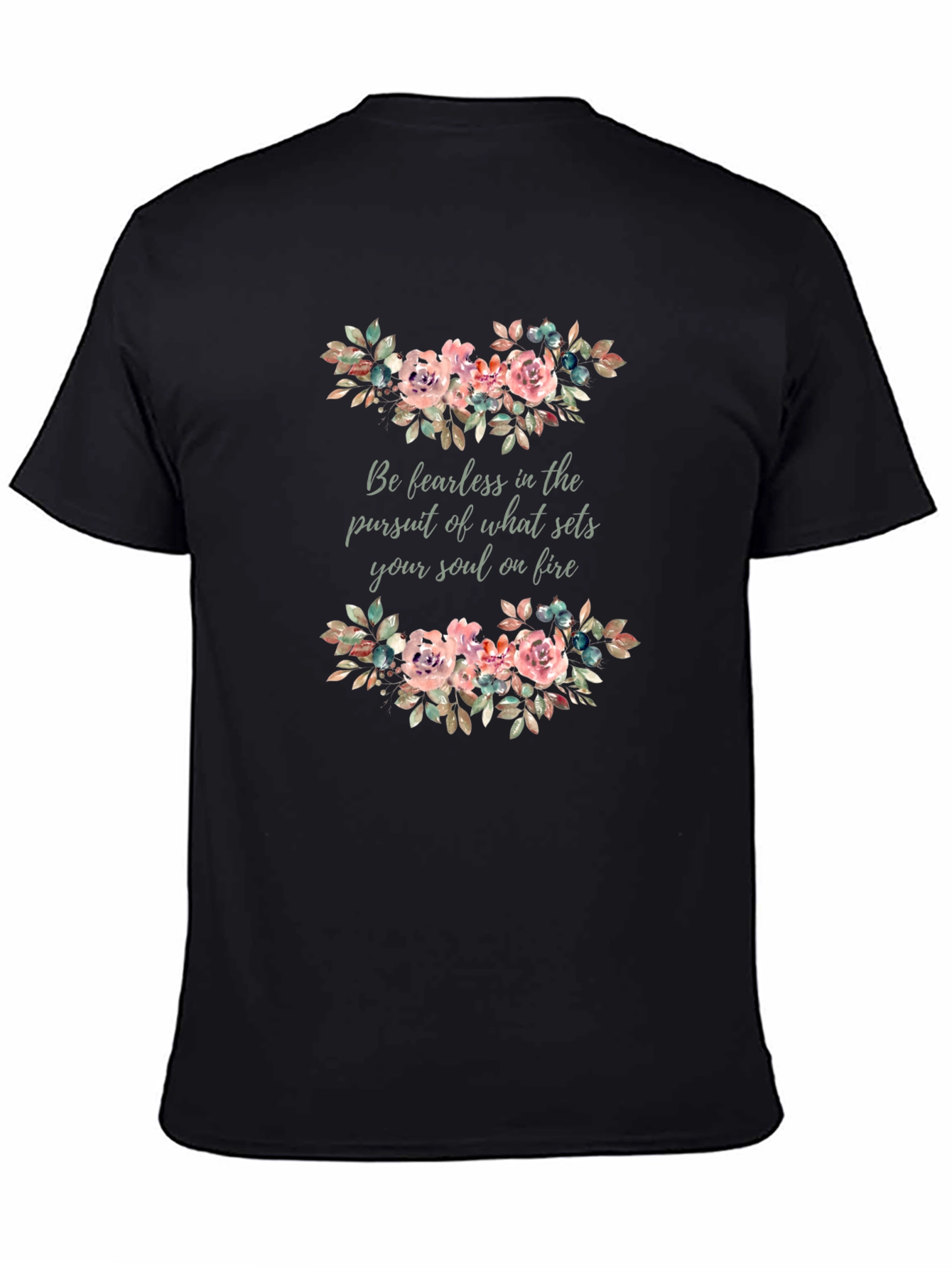 Fearless Soul Floral Graphic T-Shirt