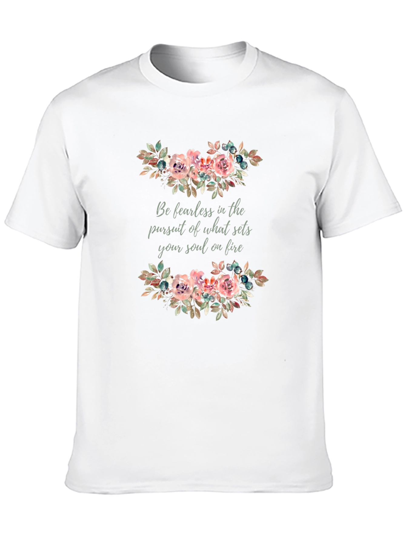 Fearless Soul Floral Graphic T-Shirt