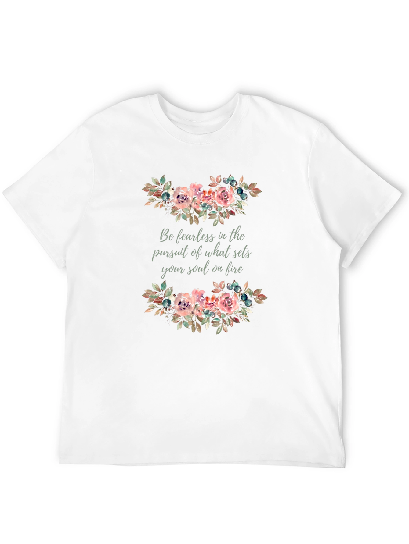 Fearless Soul Floral Graphic T-Shirt