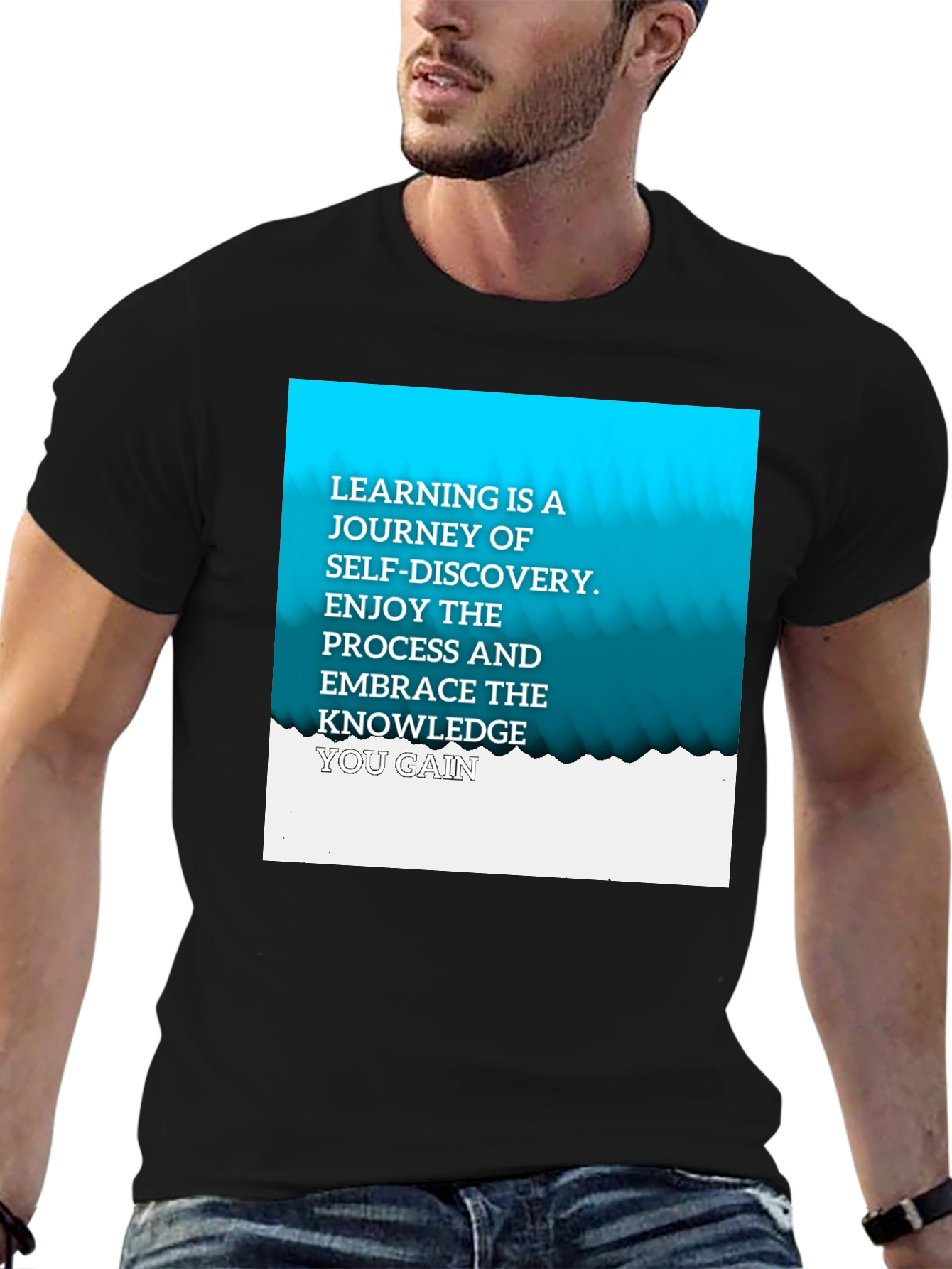 Learning Journey Graphic Tee - Black