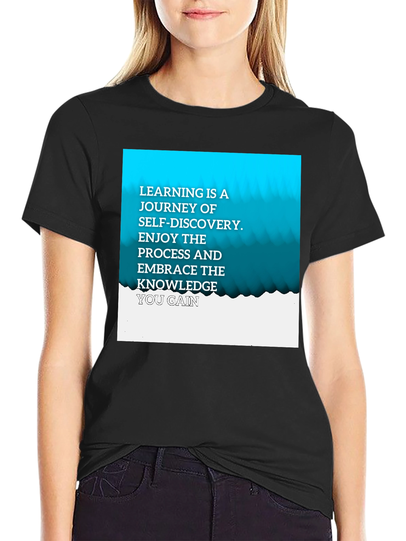 Learning Journey Graphic Tee - Black