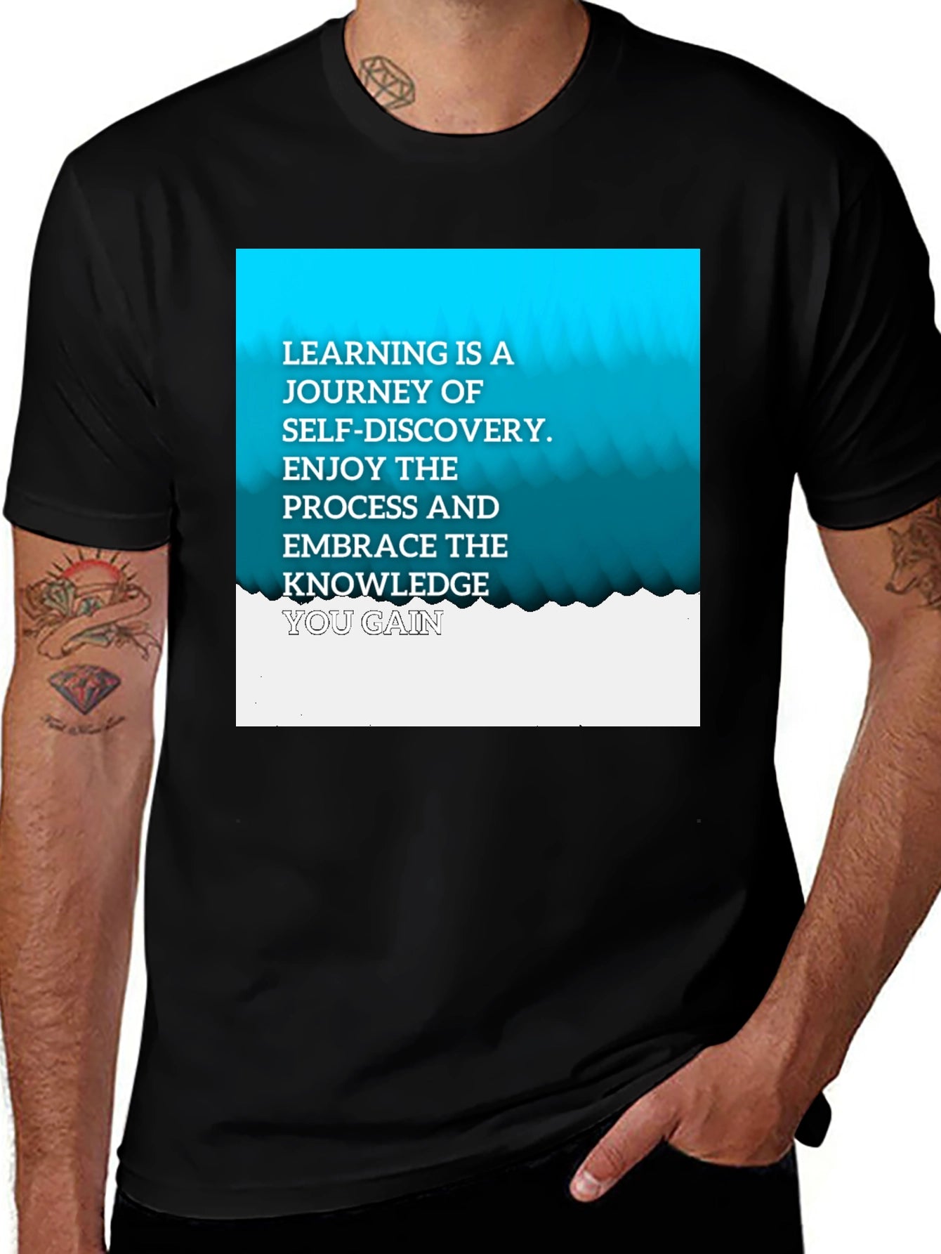 Learning Journey Graphic Tee - Black