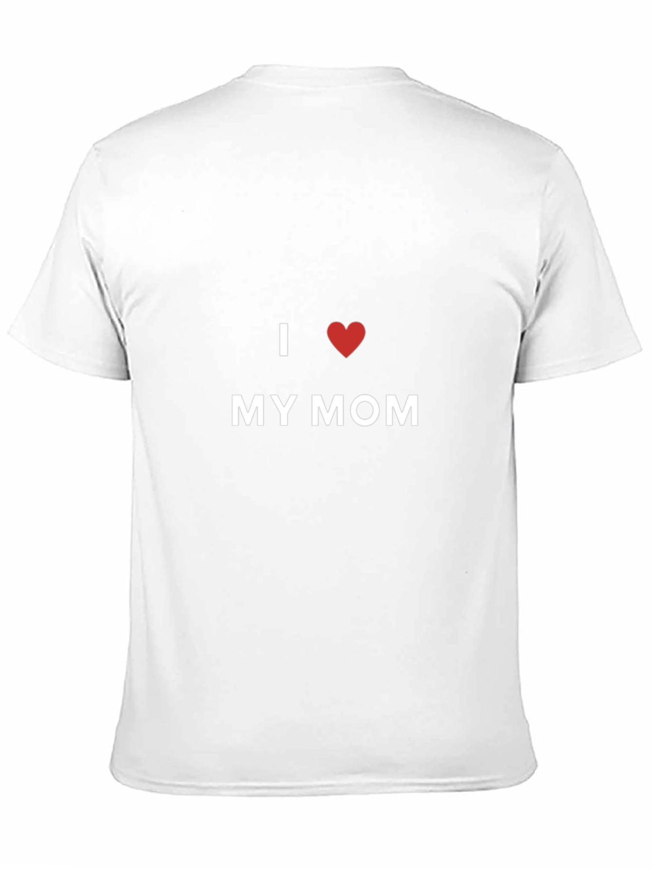 I Love My Mom Black T-Shirt