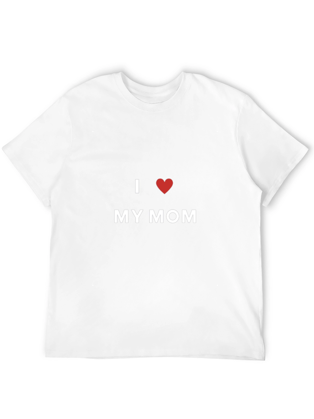 I Love My Mom Black T-Shirt
