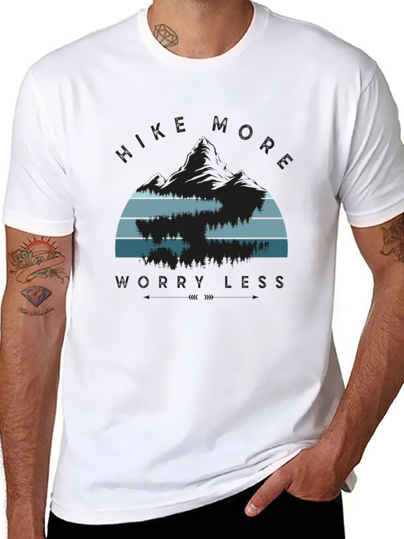 Hike More Worry Less Graphic Tee