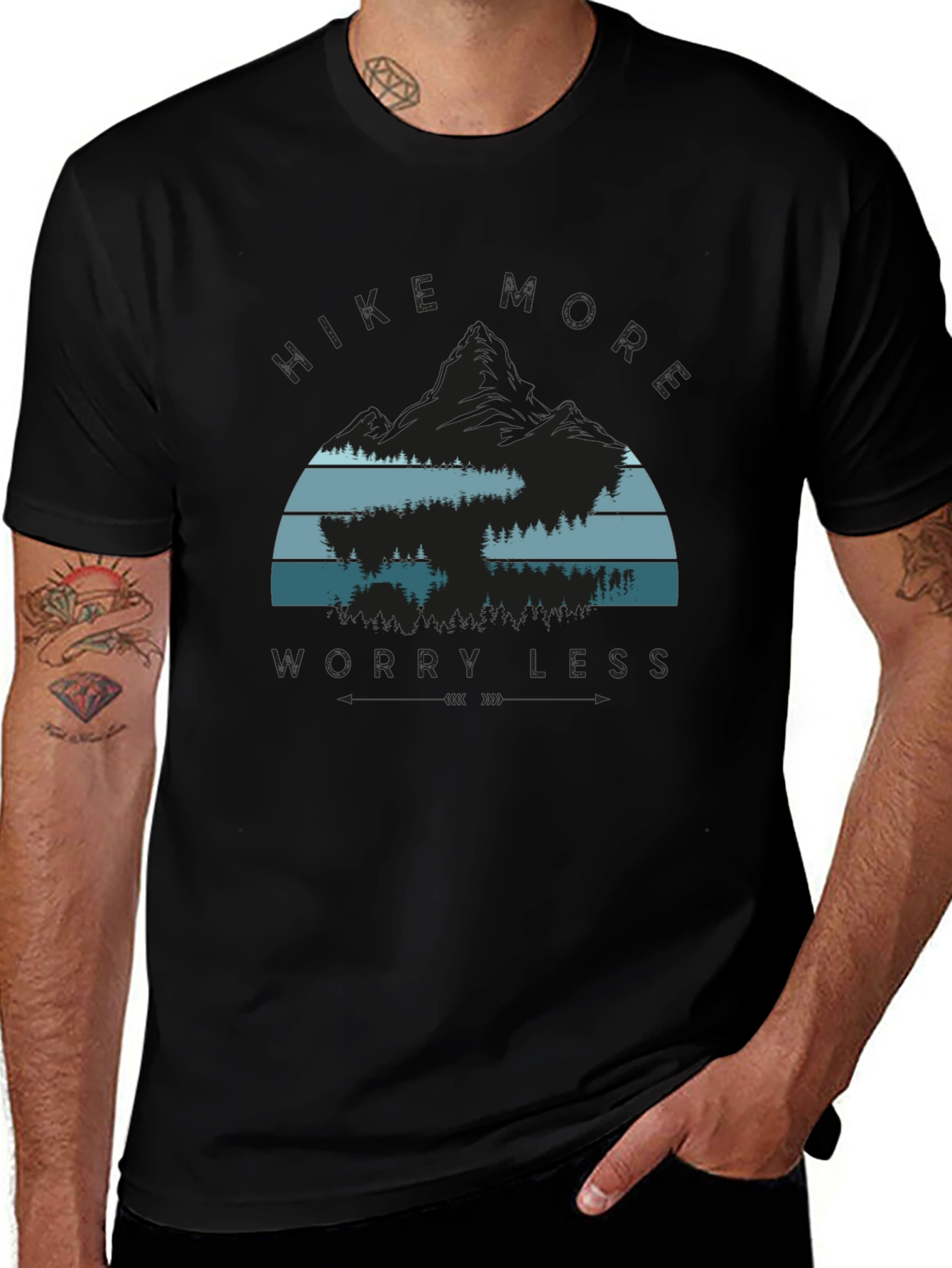 Hike More Worry Less Graphic Tee