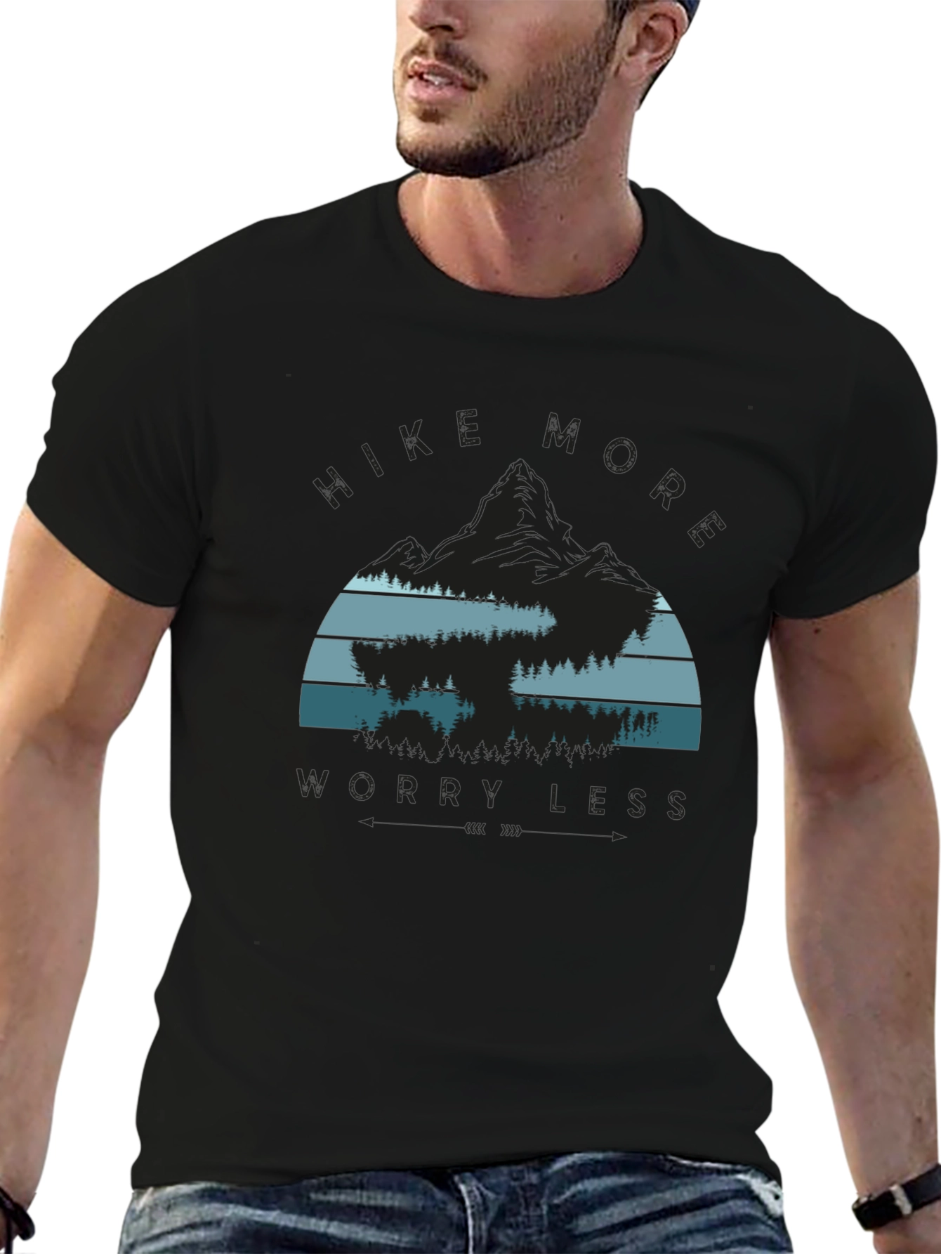 Hike More Worry Less Graphic Tee