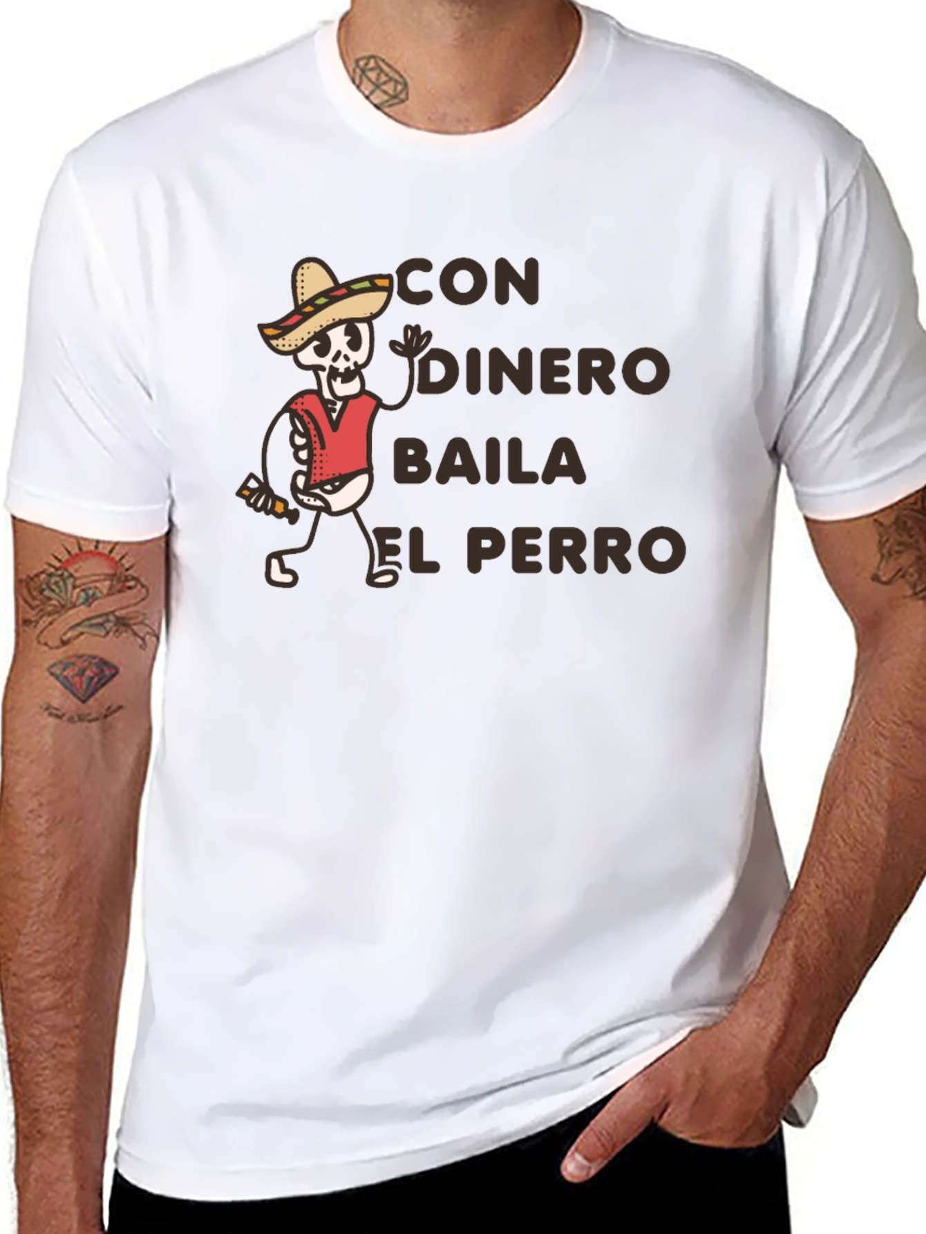 Con Dinero Baila El Perro T-Shirt