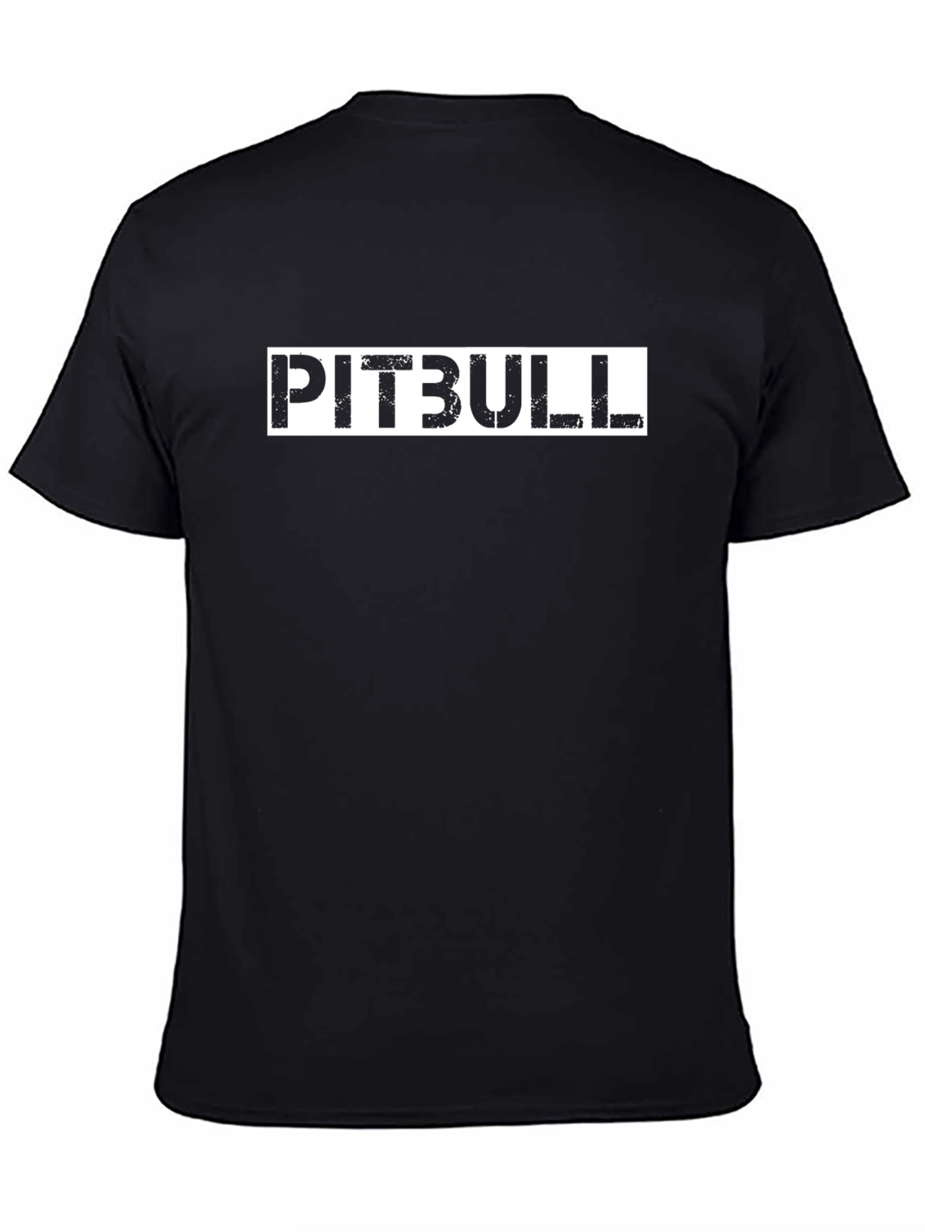 Pitbull Graphic Tee - Black Cotton T-Shirt