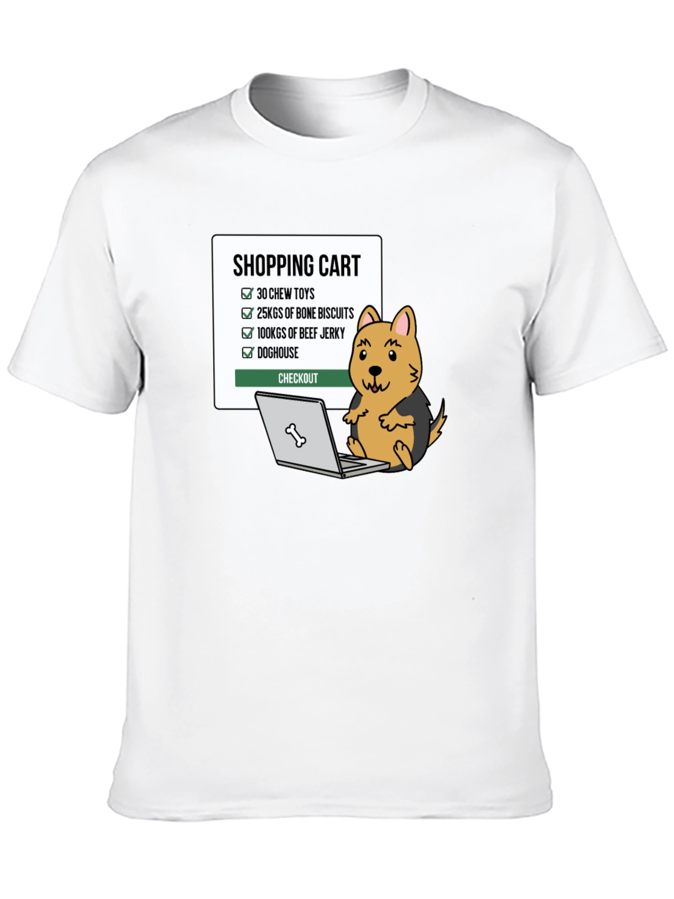 Dog Lovers Shopping Cart Graphic Tee