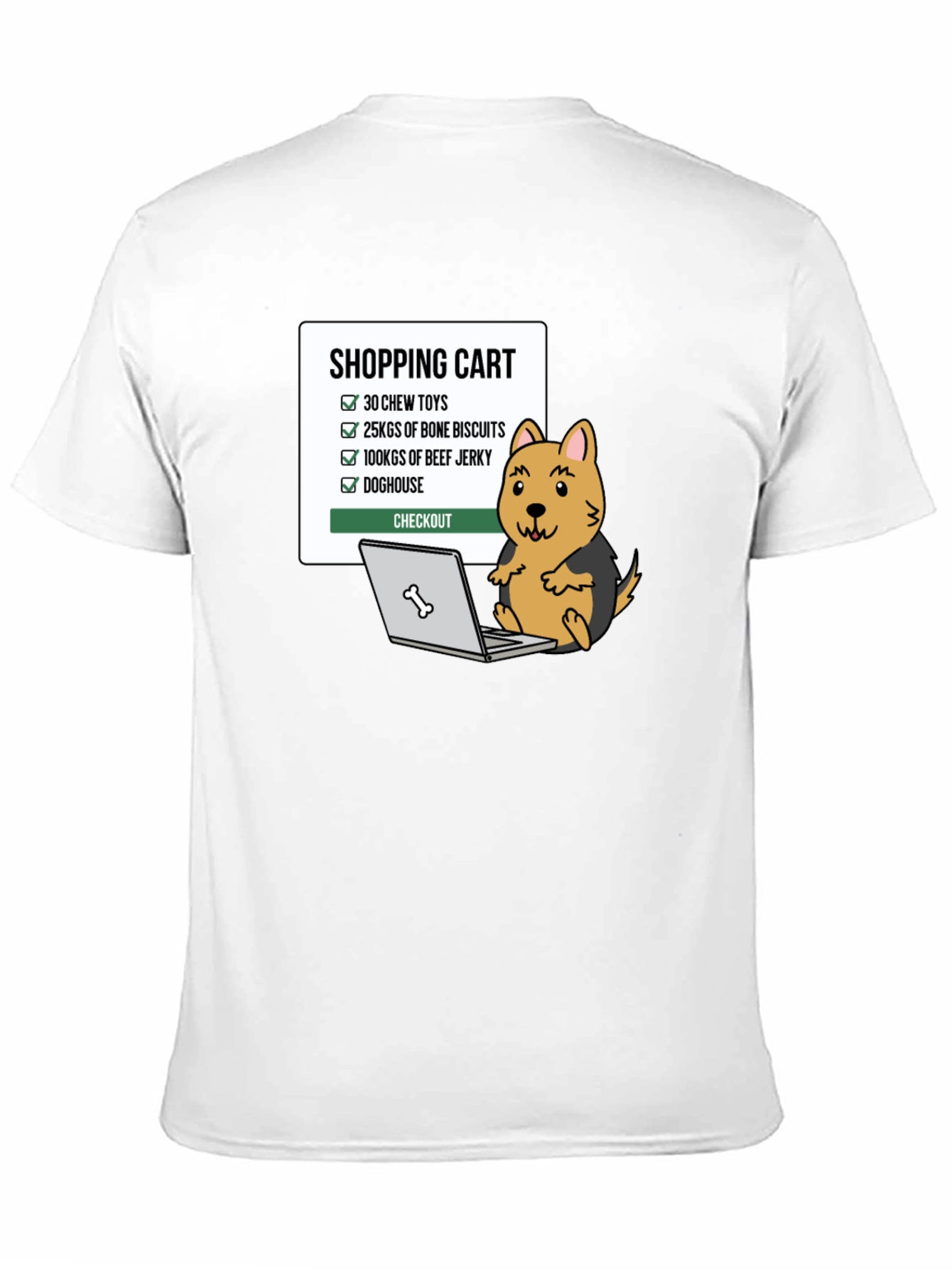 Dog Lovers Shopping Cart Graphic Tee