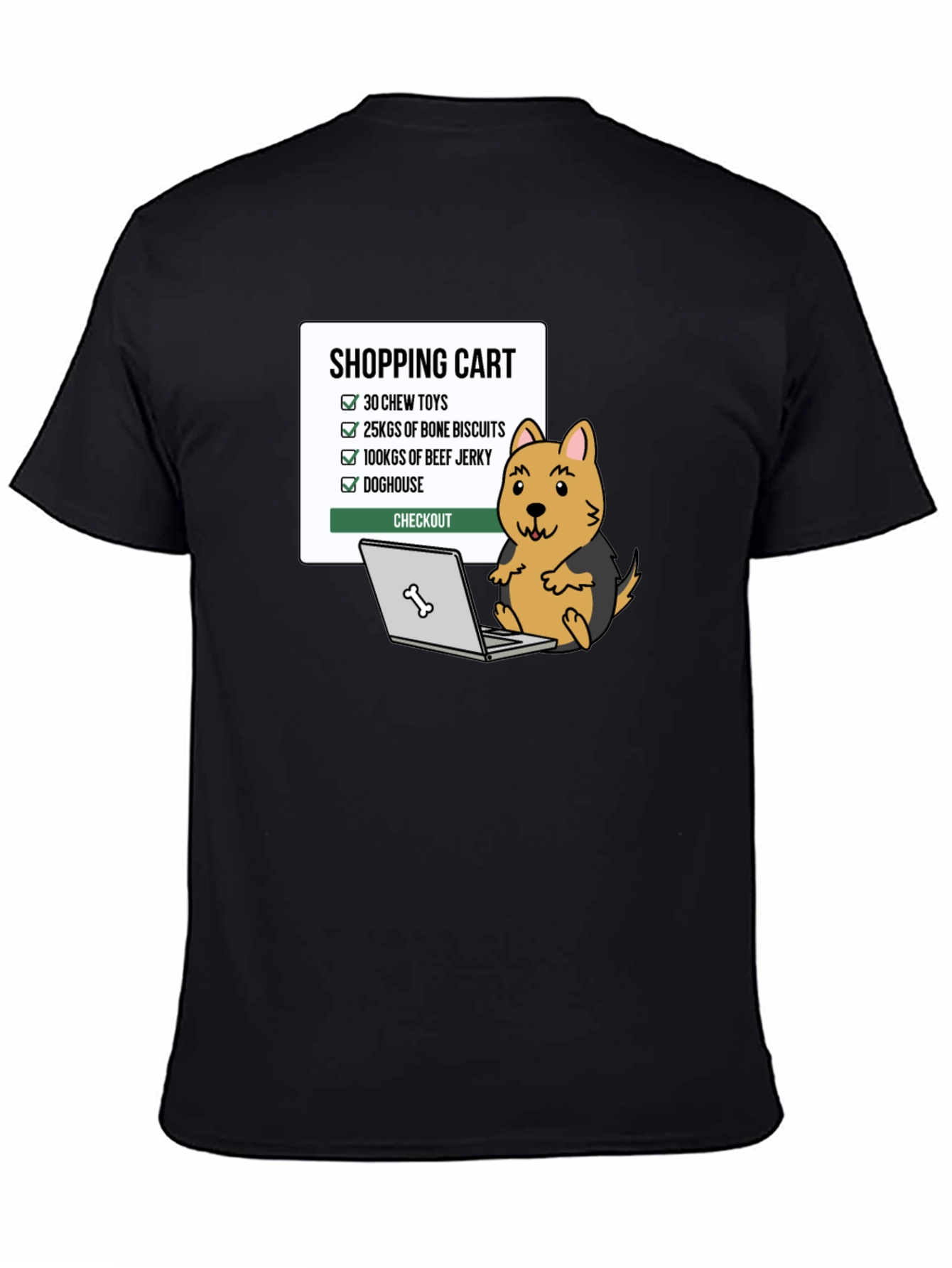 Dog Lovers Shopping Cart Graphic Tee