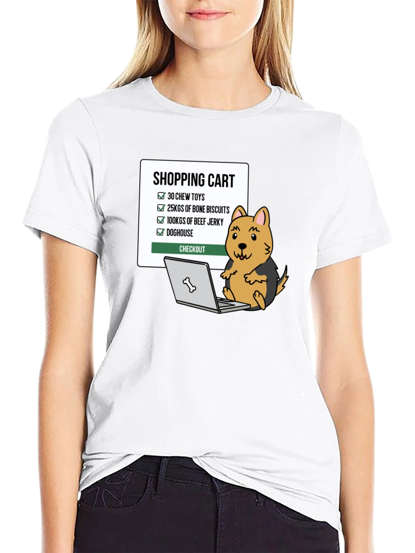 Dog Lovers Shopping Cart Graphic Tee