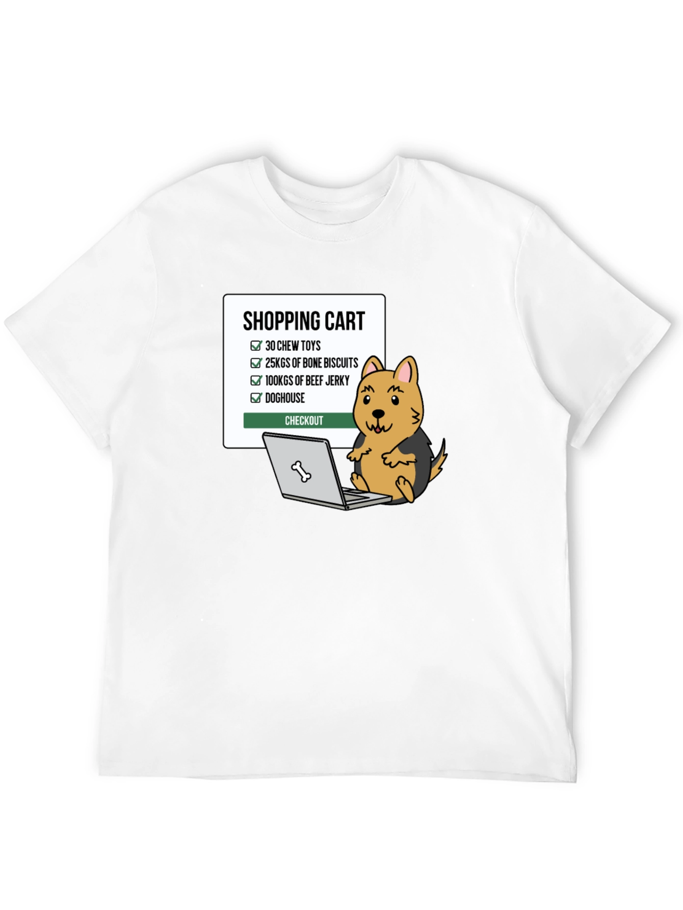 Dog Lovers Shopping Cart Graphic Tee