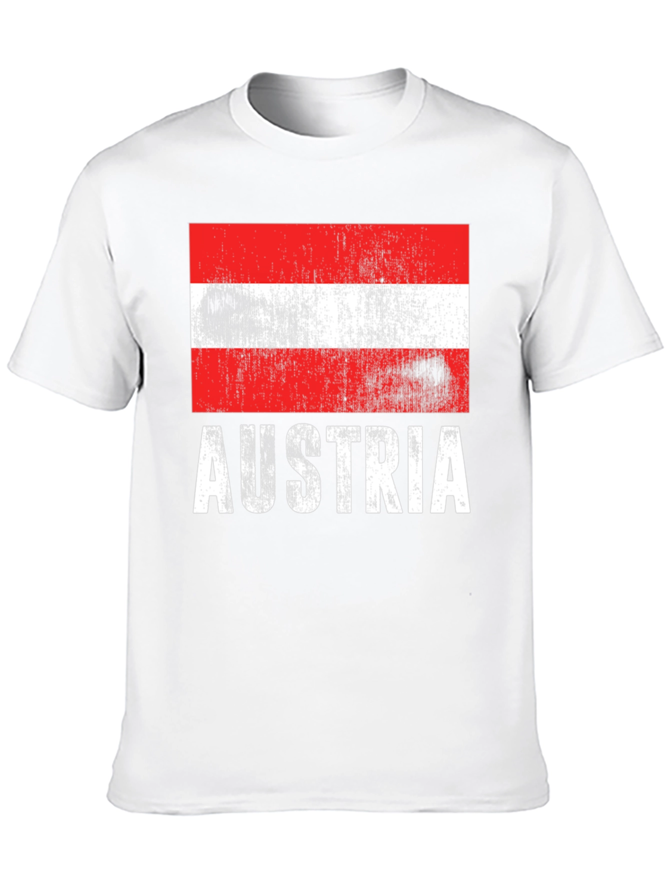 Austria Flag T-Shirt - Distressed Design