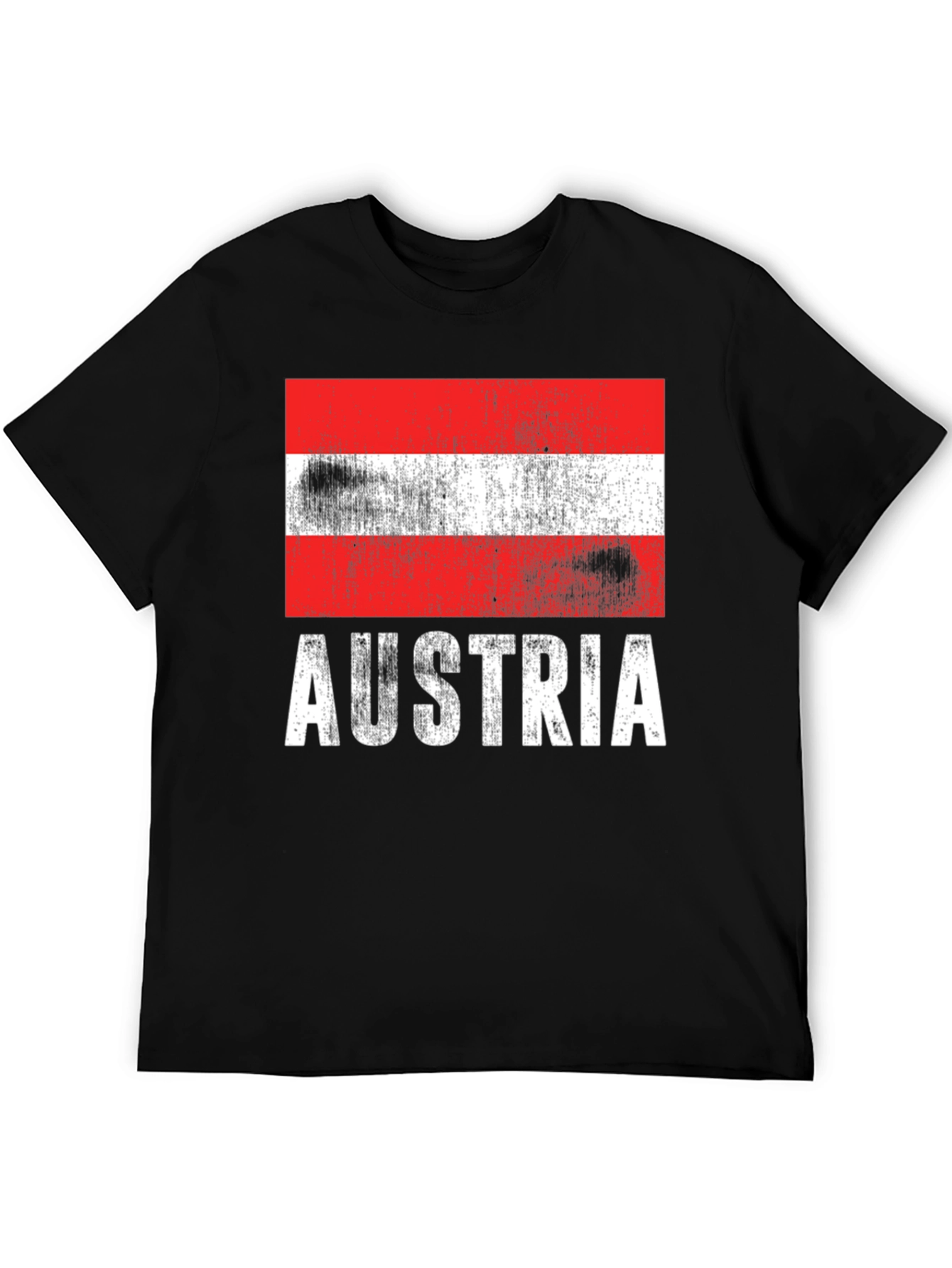 Austria Flag T-Shirt - Distressed Design