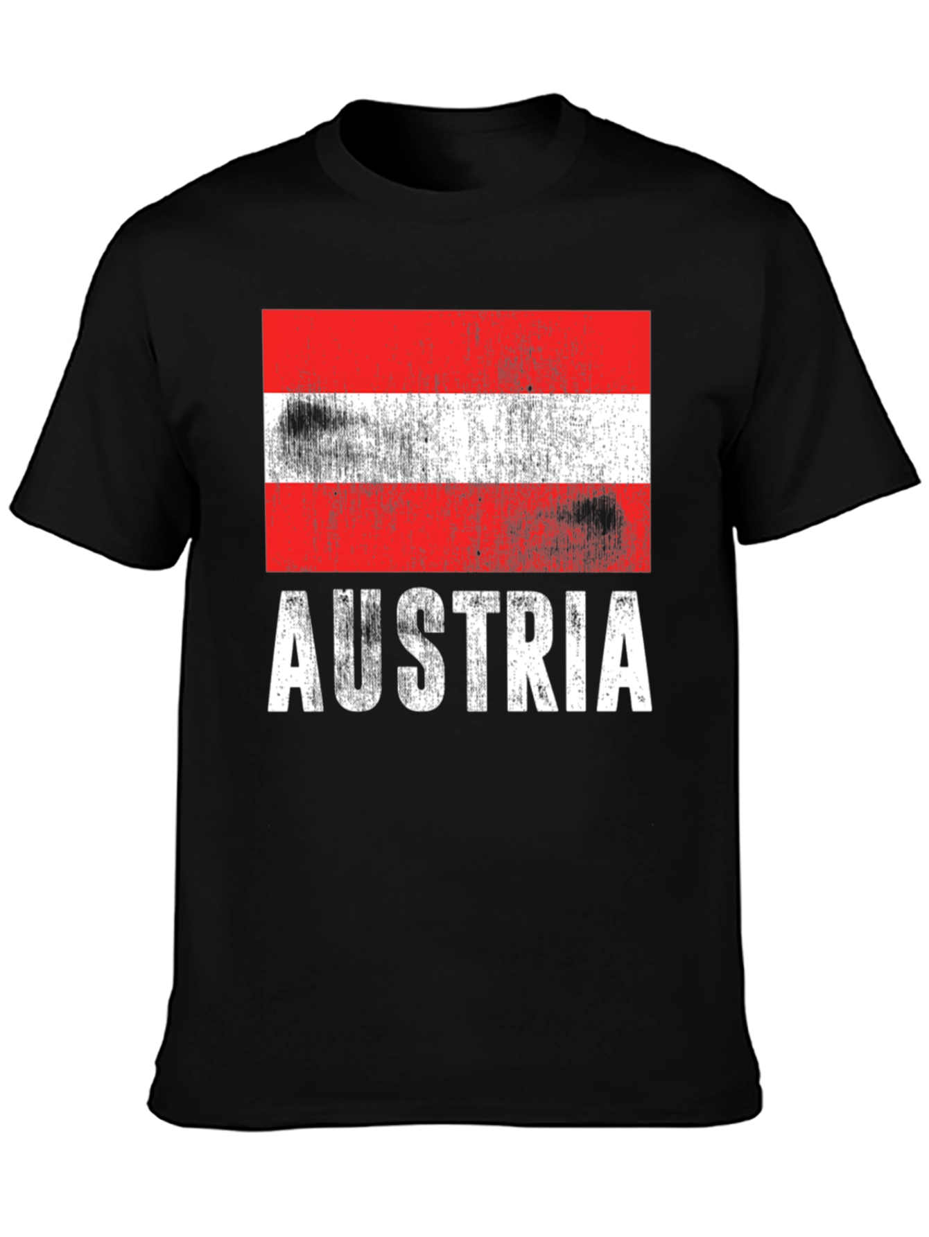 Austria Flag T-Shirt - Distressed Design