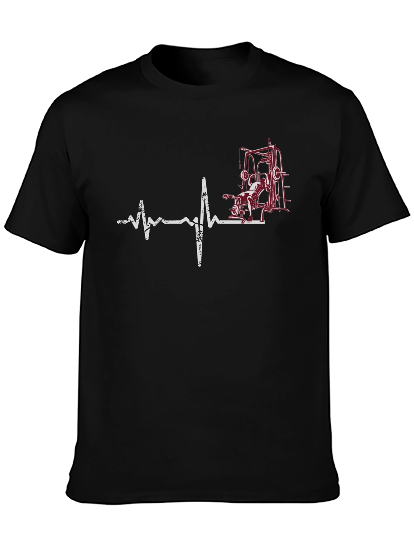 Gym Heartbeat T-Shirt - Fitness Lover Tee