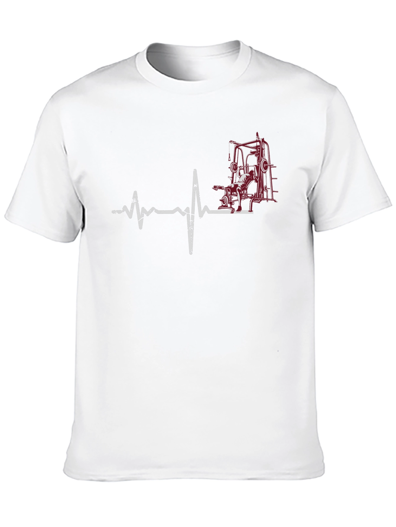 Gym Heartbeat T-Shirt - Fitness Lover Tee