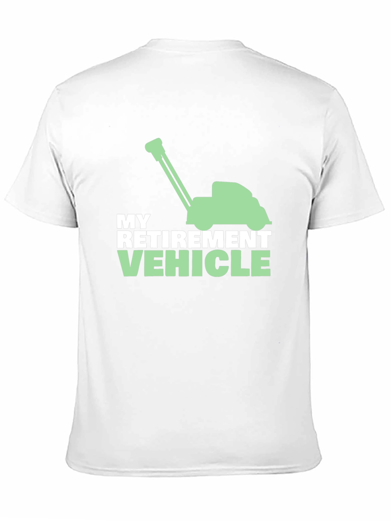 Retirement Vehicle Lawn Mower Graphic Tee