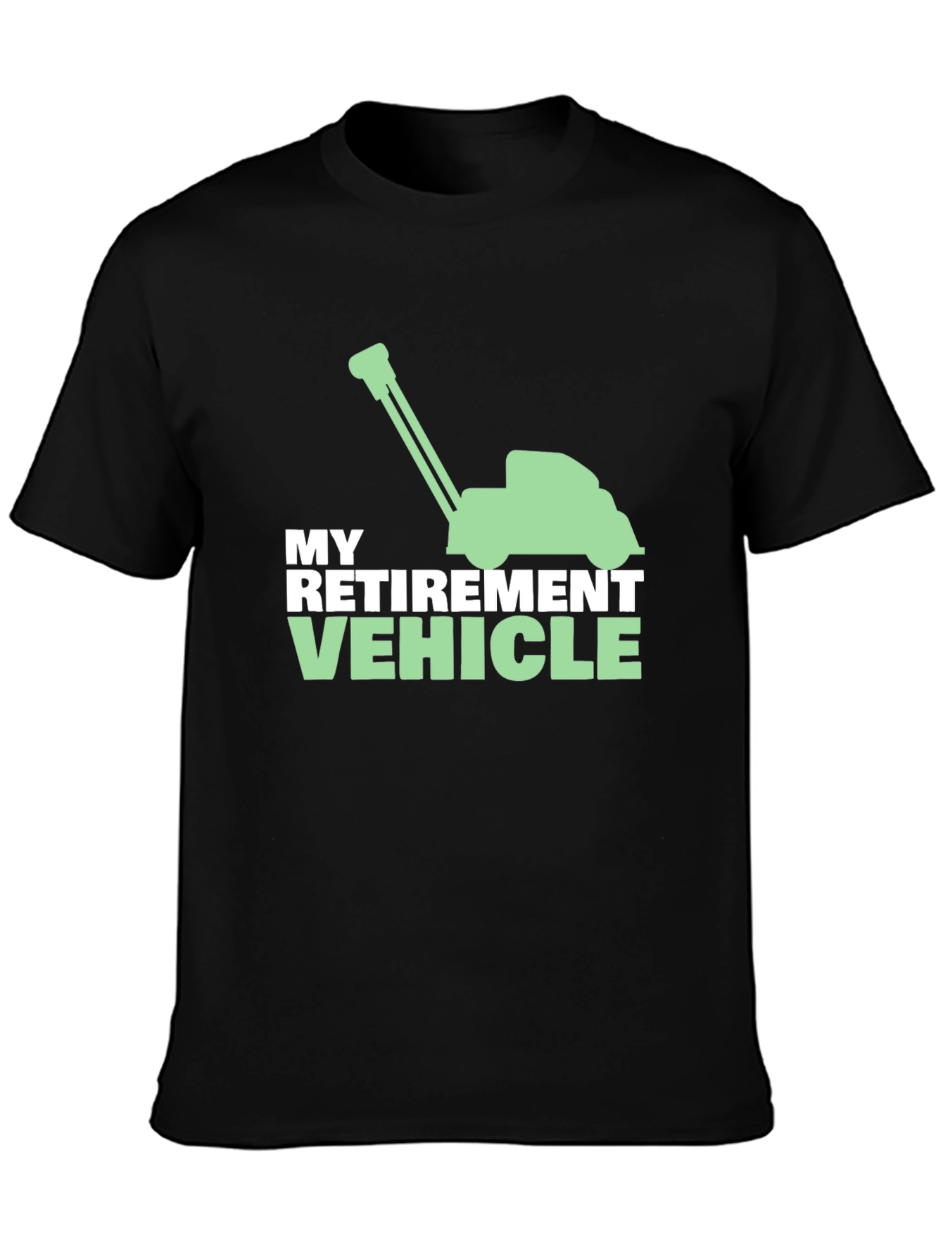 Retirement Vehicle Lawn Mower Graphic Tee