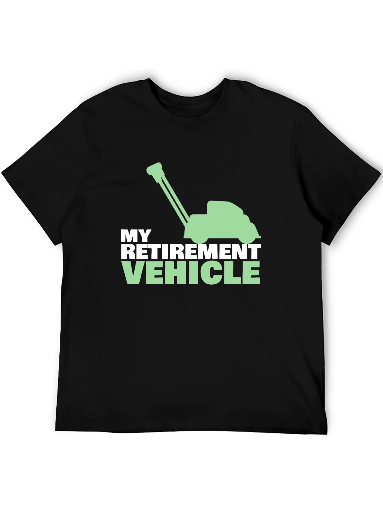 Retirement Vehicle Lawn Mower Graphic Tee