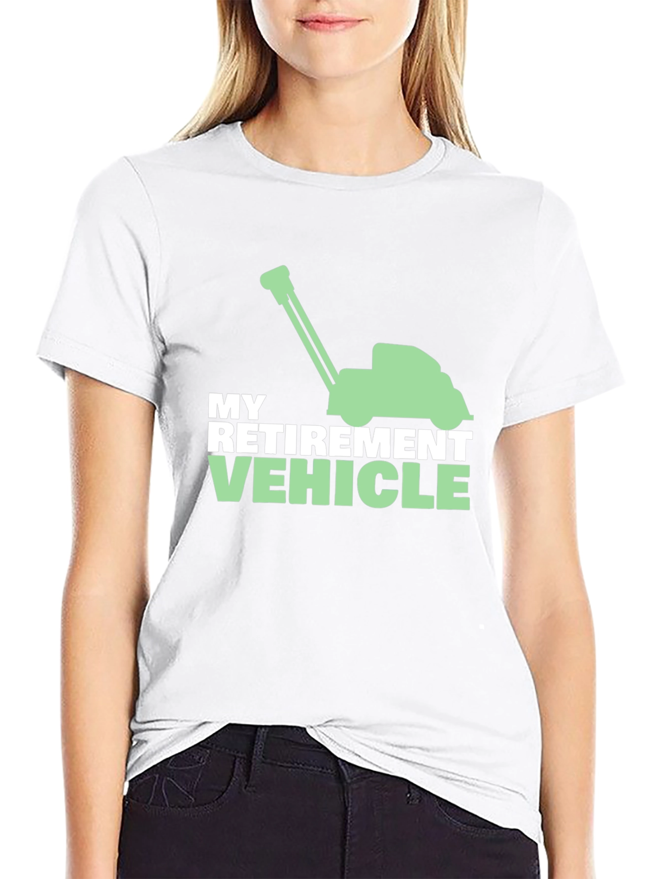 Retirement Vehicle Lawn Mower Graphic Tee