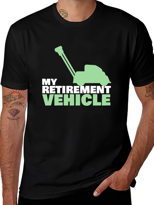 Retirement Vehicle Lawn Mower Graphic Tee