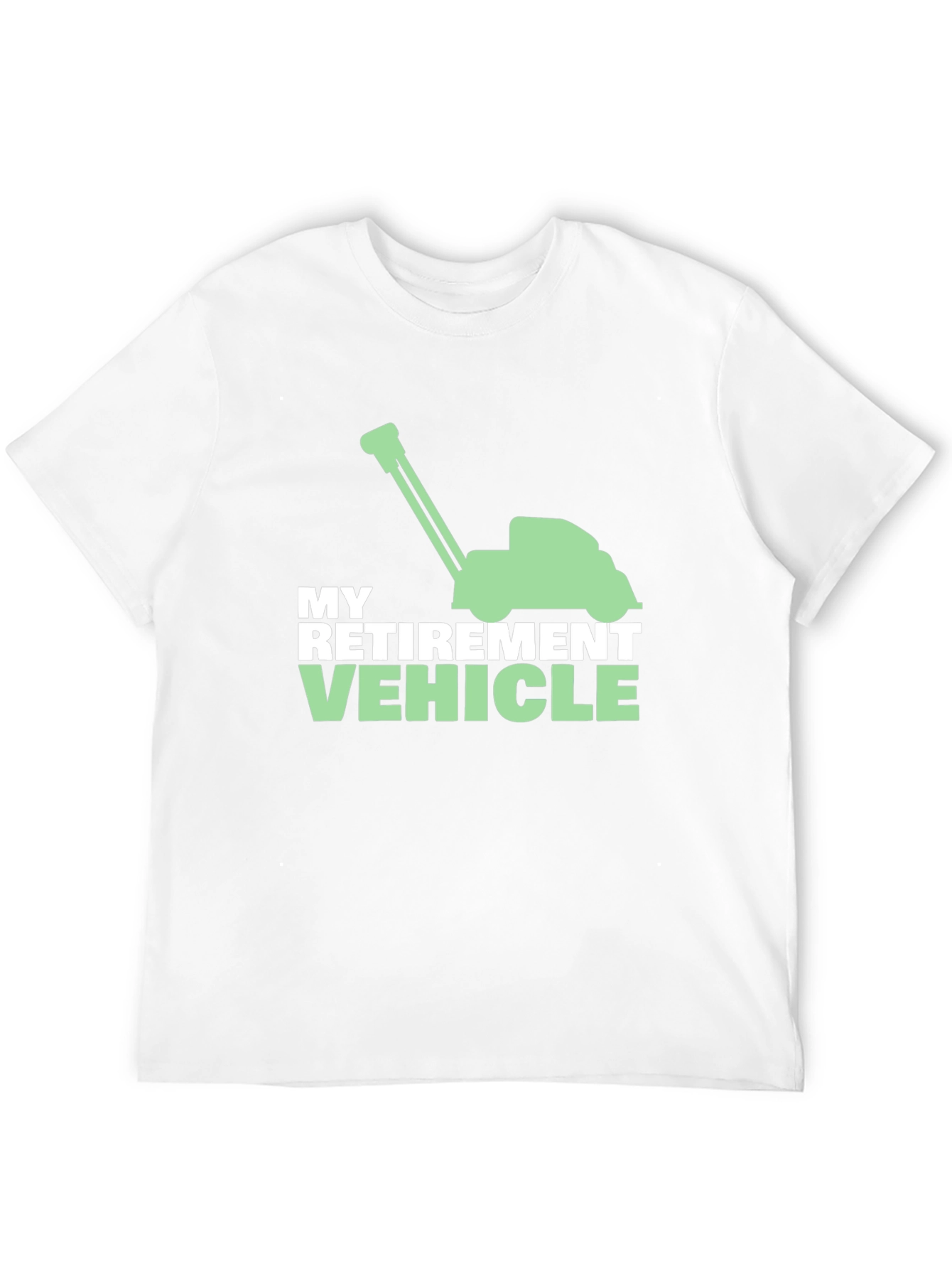 Retirement Vehicle Lawn Mower Graphic Tee