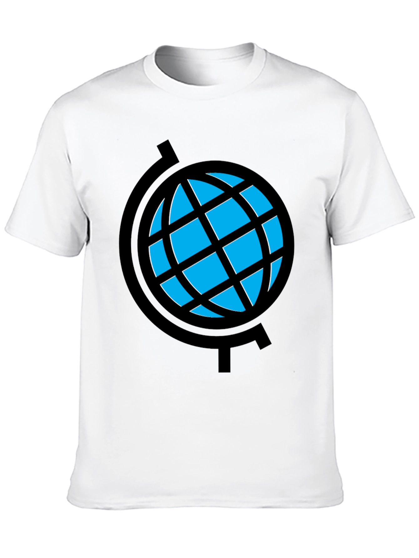 Globe Graphic Tee - Modern Black T-Shirt