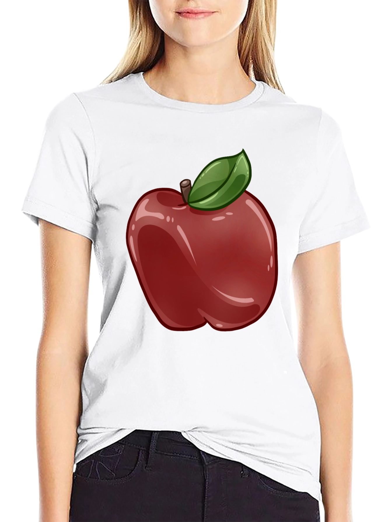 Apple Graphic Black T-Shirt