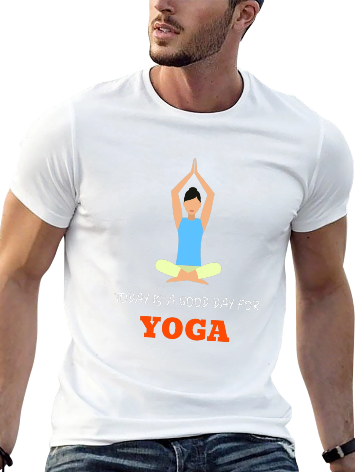 Yoga Day Graphic T-Shirt - Comfortable Cotton Blend