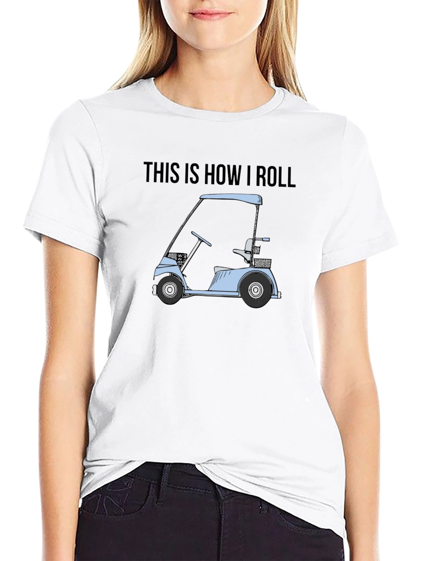 This is How I Roll Golf Cart Graphic Tee