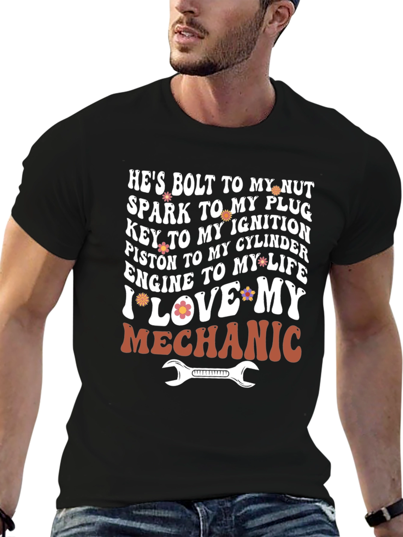 Hes Bolt to My Nut Graphic Tee