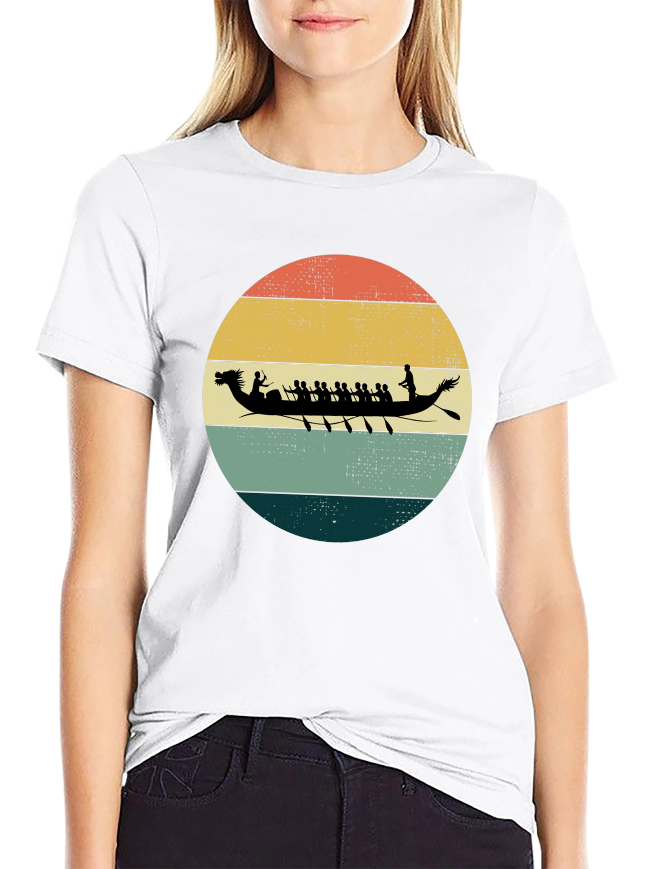 Retro Dragon Boat Racing T-Shirt