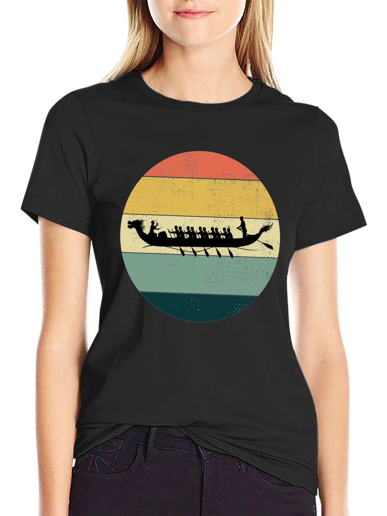 Retro Dragon Boat Racing T-Shirt