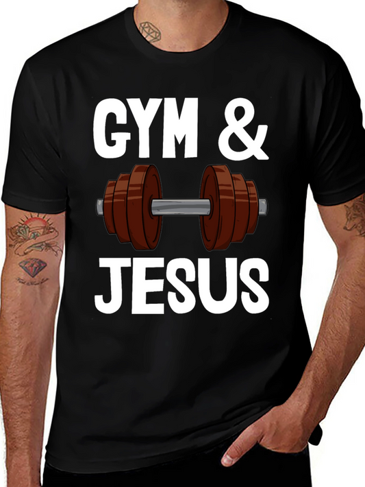 Gym & Jesus T-Shirt - Fitness & Faith Apparel