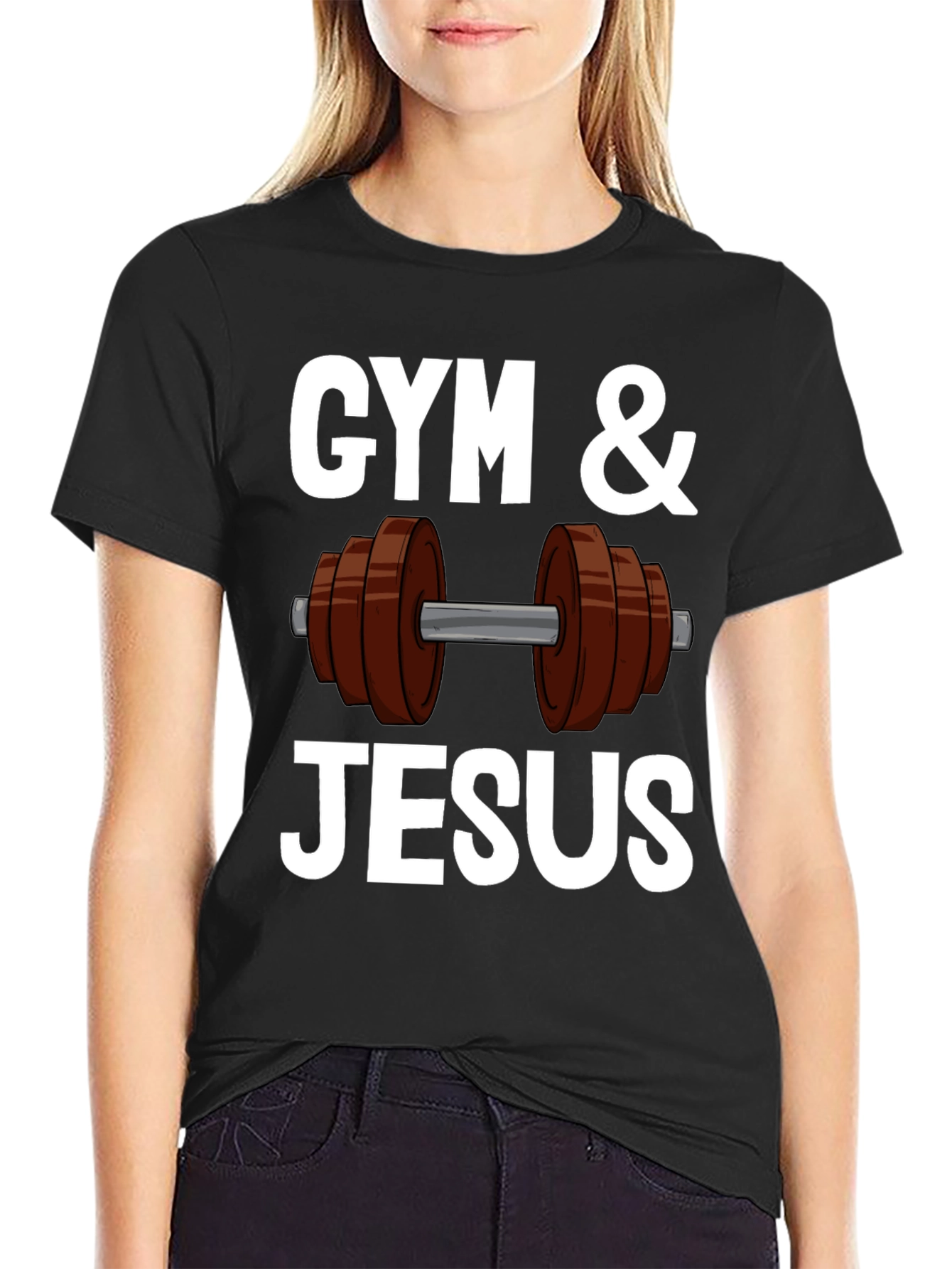 Gym & Jesus T-Shirt - Fitness & Faith Apparel