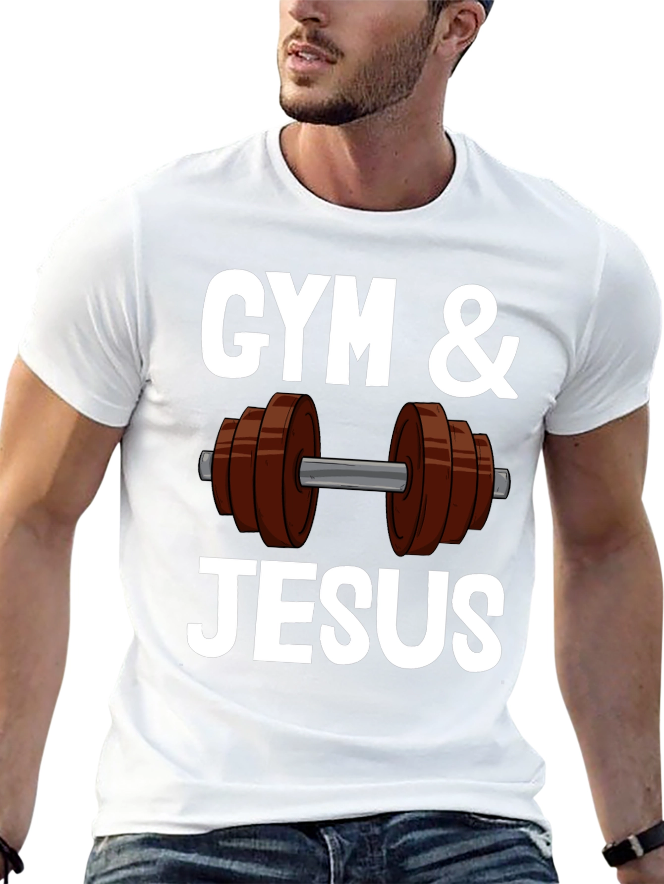 Gym & Jesus T-Shirt - Fitness & Faith Apparel